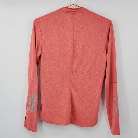 Adidas Performance Quarter Zip Light Weight Stretchy Pullover Long Sleeve Small - Picture 5 of 6
